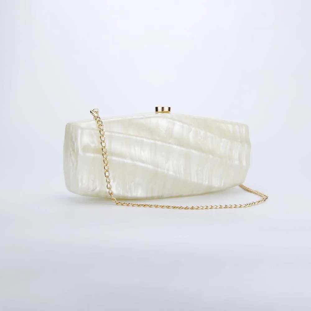 Latest manufacturer luxury brand bags party bridal wedding evening bag ladies custom women purse acrylic clutch with chains