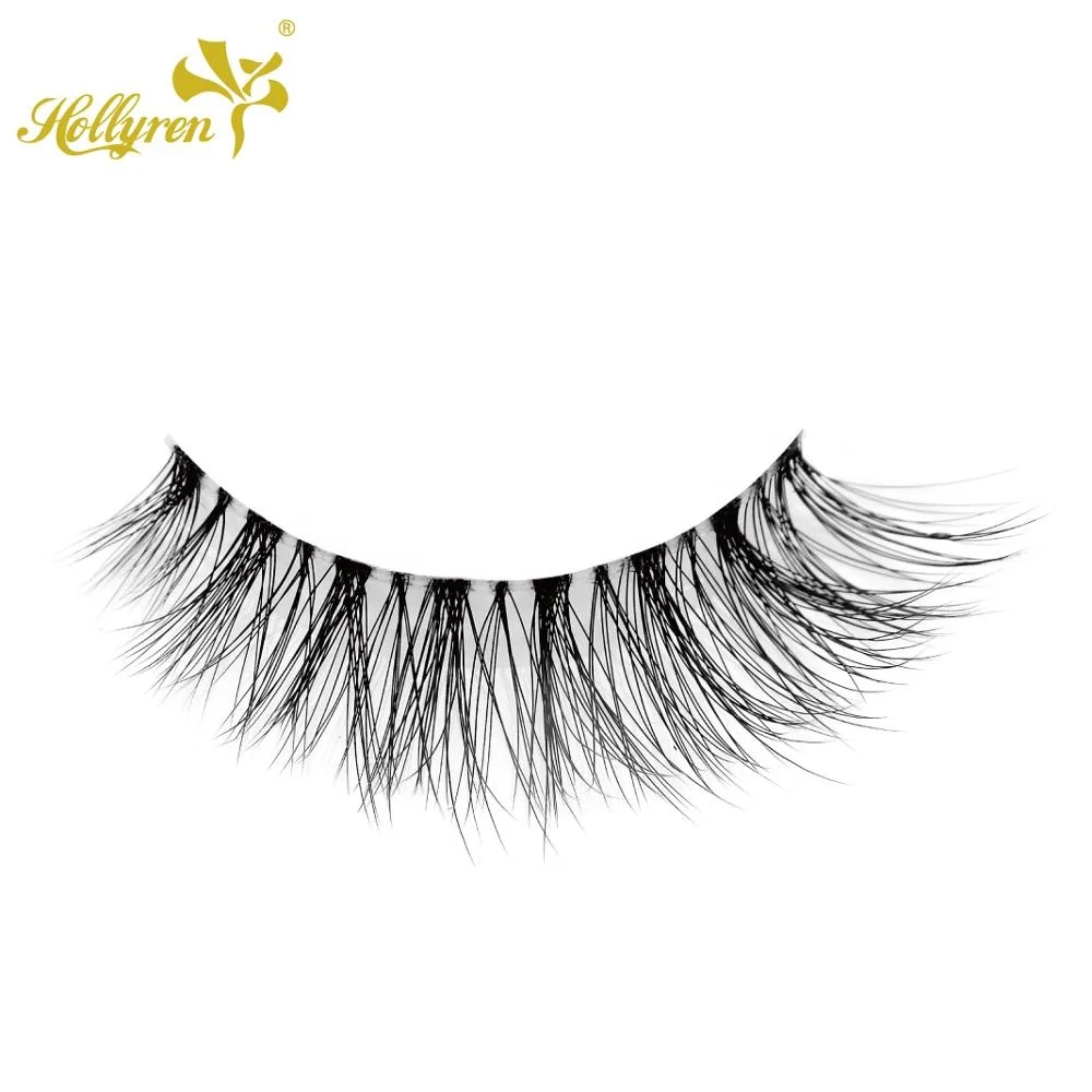 OEM natural style PBT soft band wispie false eyelashes