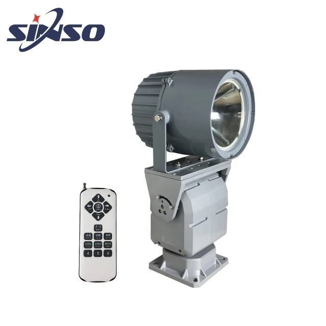 outdoor security patrol searchlight rotating remote control search light