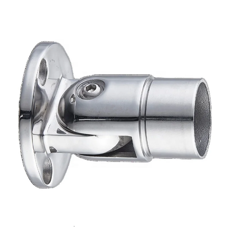 Stainless Steel Stair Handrail Railing Accessories Mirror Polished Round&square Pipe Base&cover Flange Plate - Buy Stainless Ste