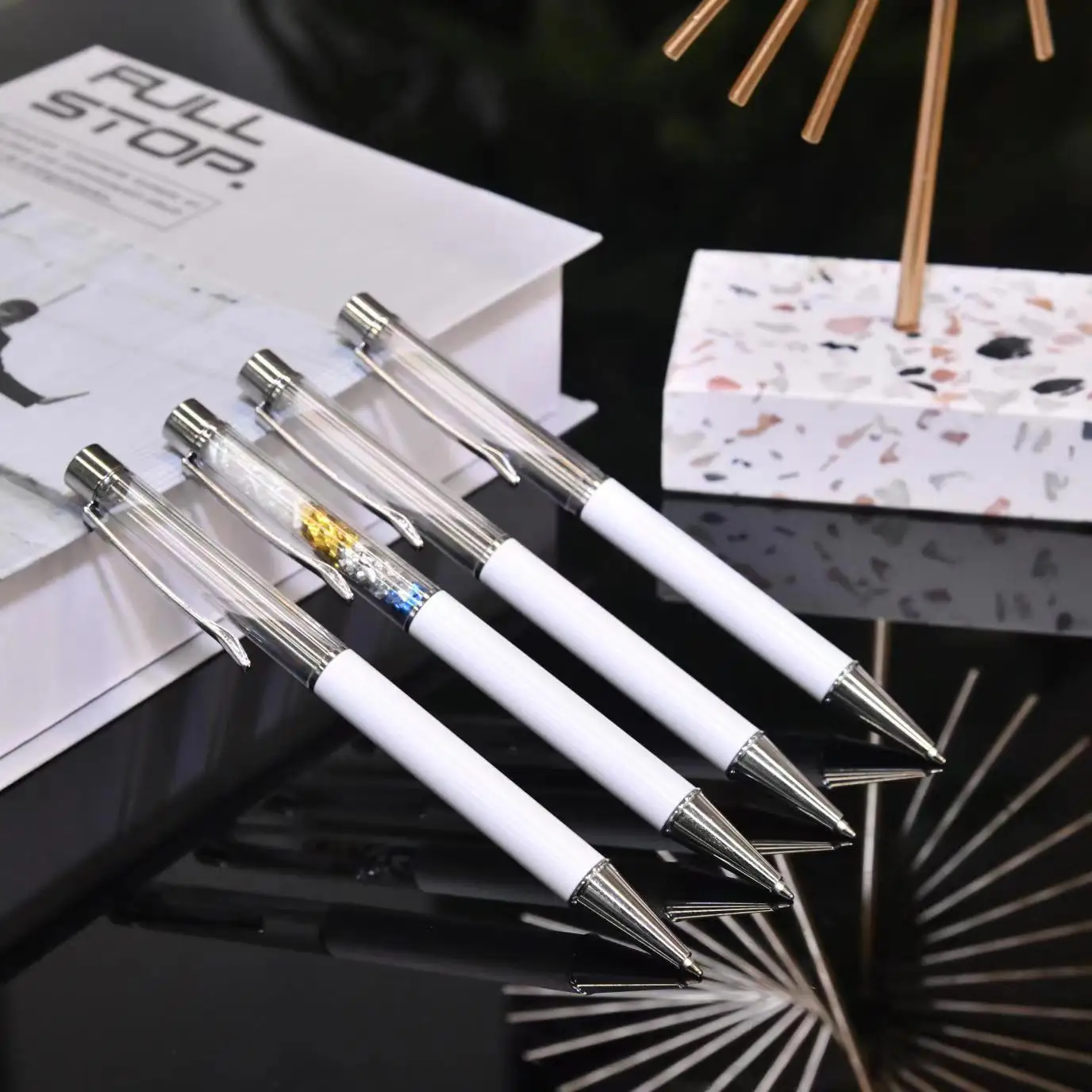 Usa Warehouse Diy Custom Personalized Metal Pen sublimation Ballpoint pen blank for sublimation Printing