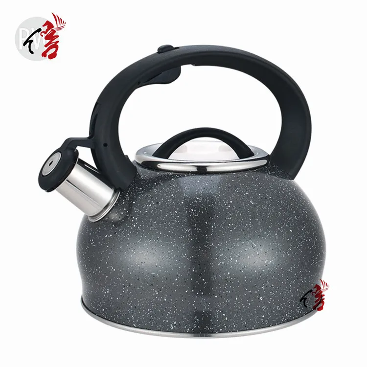 Marble tea kettle Realwin stainless steel whistling stovetop kettle gas stove kettle
