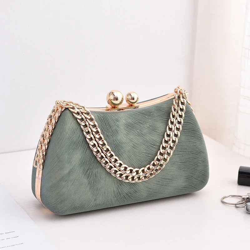 2024 Cross border New Banquet Retro Crossbody Evening Bag Fashion Versatile Evening Dress Banquet Bag Handheld Bag for Women