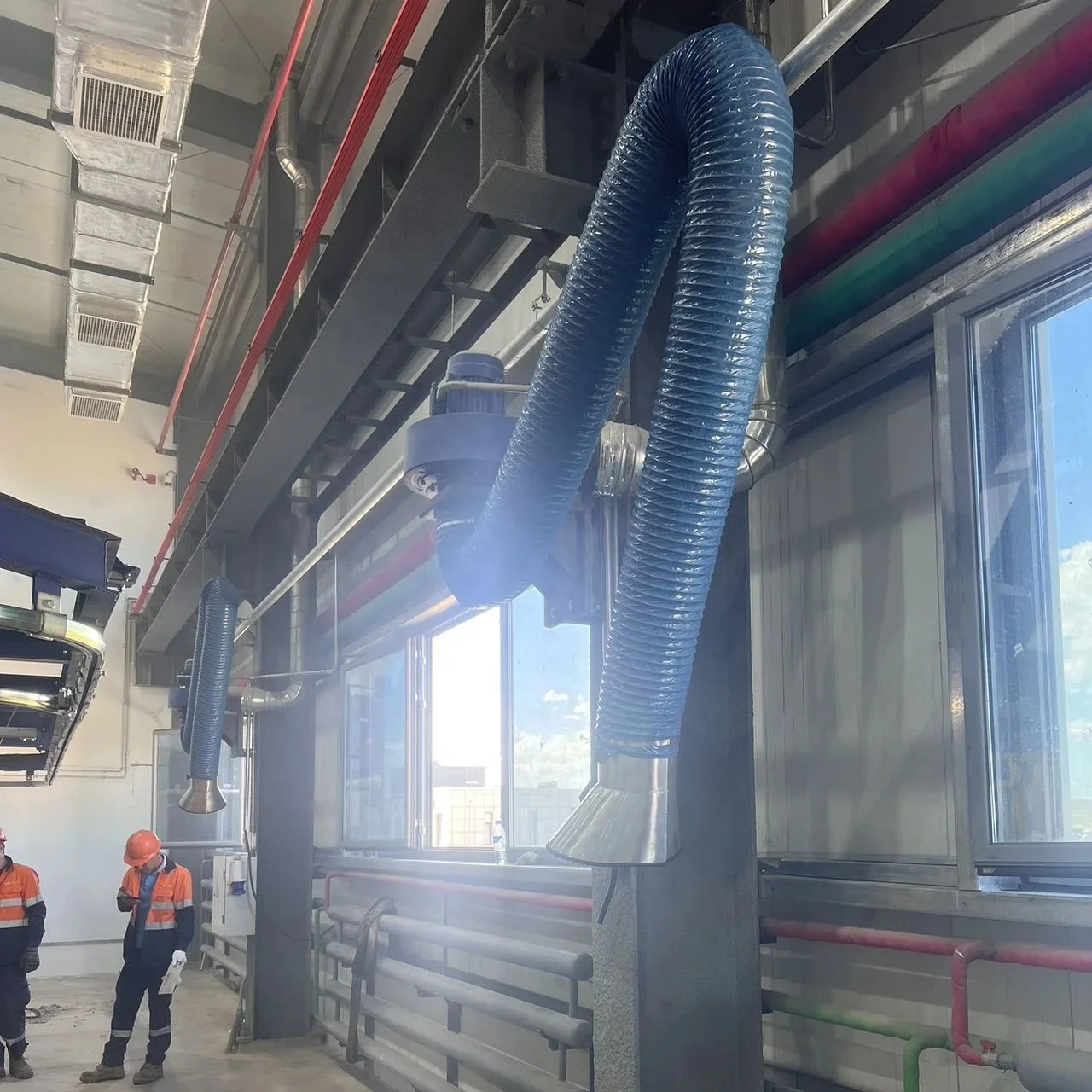 Industrial Welding Fume Extractor Arms/Fume Exhaust Arm with Fan/Soldering Dust Suction Motor Fan