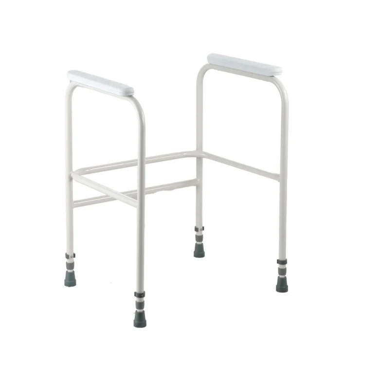 Nursing Adjustable Disabled Welded Toilet Frame Rail Portable Patient Toilet Support Frame For Handicapped Elderly