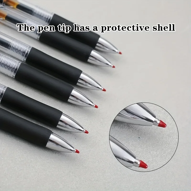 23pcs/set Large Capacity Retractable Ballpoint Pen with Replaceable Refills 0.5mm Point Perfect for School and Office Use