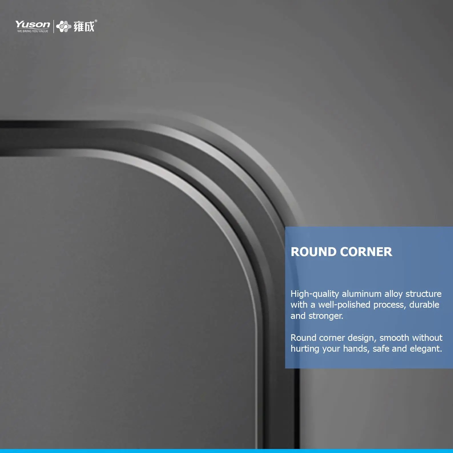 YUSON LED SMART touch wall mounted mirror bedroom hotel full body length dressing mirror with LED