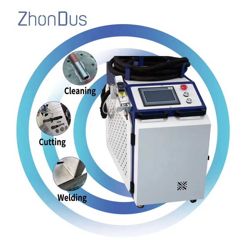 Laser Welders 1500w Handheld Fiber Laser Welding and Cutting Machine Spot Laser Welder Provided 220v RAYCUS 2 Years 3000w 0.75kg