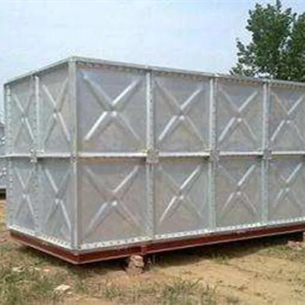 Factory direct supply Hot dipped galvanized steel water storage tank with 5mm thickness 1.22mx1.22m steel panel