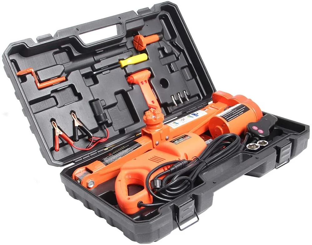 
Electric Car jack Set 2/ 3 /5Ton All-in-one Automatic 12v Scissor Lift Jack with Impact Wrench for Tire Change Replacement 