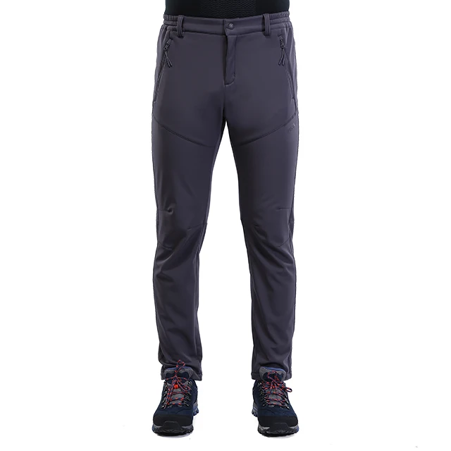 Customized Men Waterproof Hiking Pants Outdoor Windproof Softshell Pants for Winter Casual Cycling 100% Polyester Standard Solid