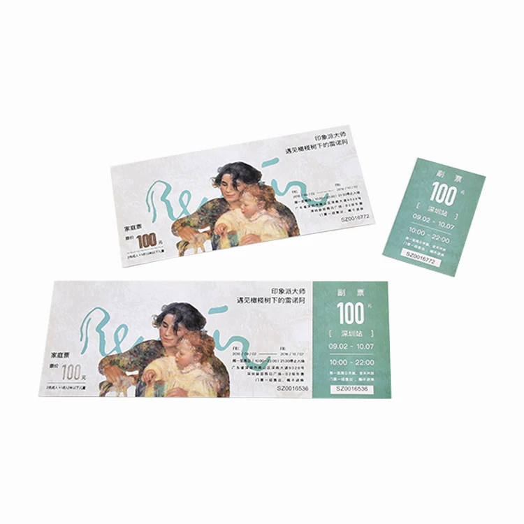 thermal paper ticket rolls custom printing paper tickets