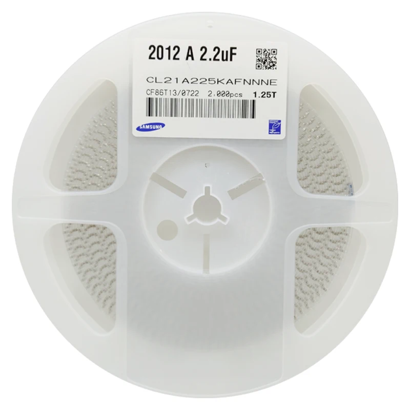 
Original Product MLCC Multilayer Chip 0805 2.2UF 10% 225k 25V SMD Ceramic Capacitor 