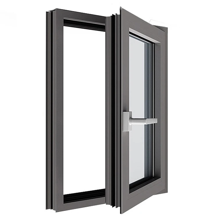 Windows Double Glazing Upvc Casement Windows Can Be Customized French Apartment PVC Plastic White Rolling Anti-theft Fiberglass