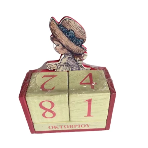 Manufacturer custom promotional gifts Hand-made custom home and office Wooden calendar pedestal ornaments