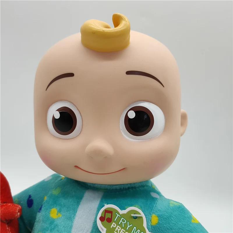 Musical Bedtime JJ Doll Soft Plush Body Press Tummy and JJ sings clips,Includes Feature Plush and Small Pillow Plush Teddy Bear