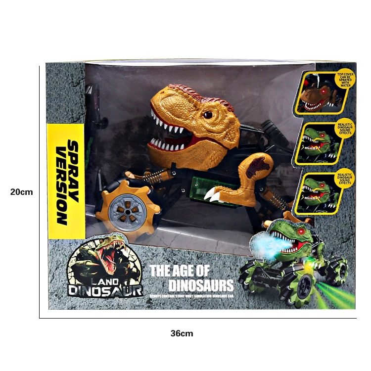 Remote Control Dinosaur Car  Toys 2.4 GHz Monster Truck 360 Degree Spins Stunt Car Rechargeable Cars Toys Drift Outdoor  for Kid