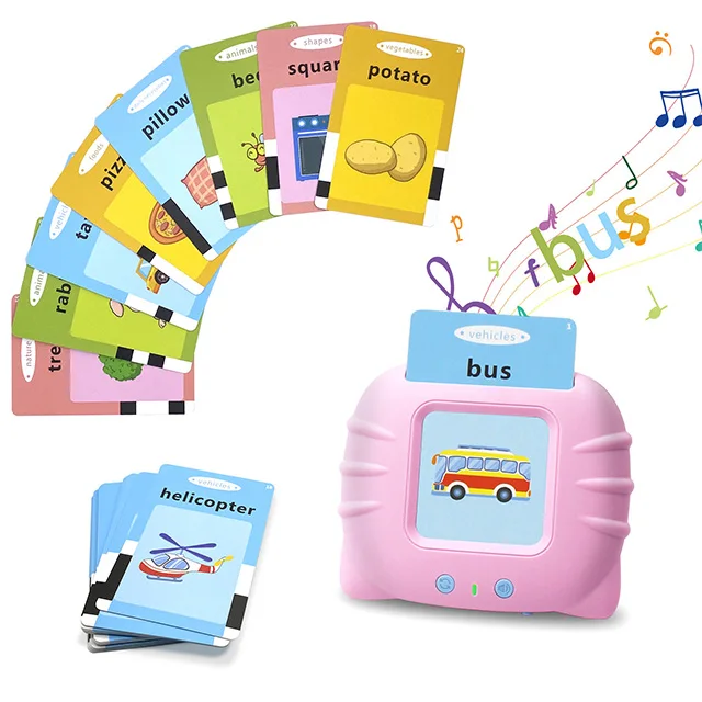 KSF Preschool Educational Toy Talking Flash Card Child Audiobook For Kids Reading Machine Cognitive Cards Learning Machine