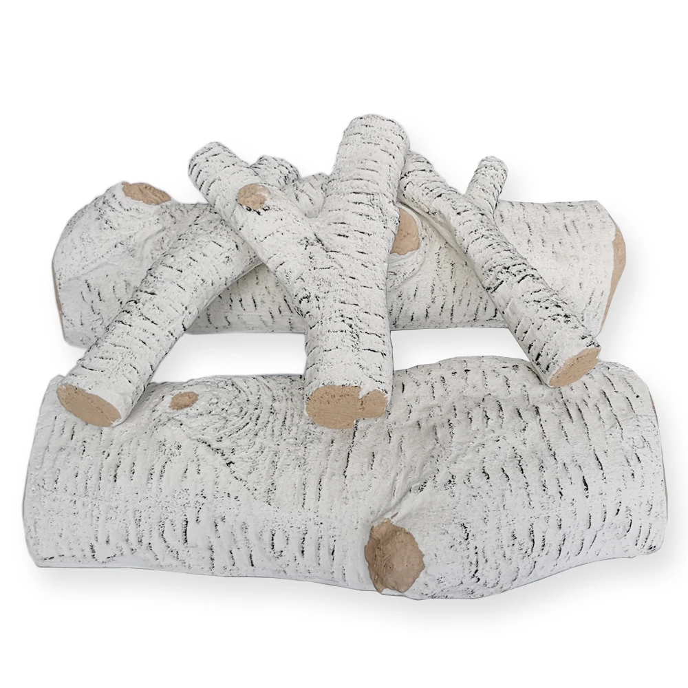 Fireplace Decoration Petite firepit Ceramic decorative Wood Gas Fireplace Log Set