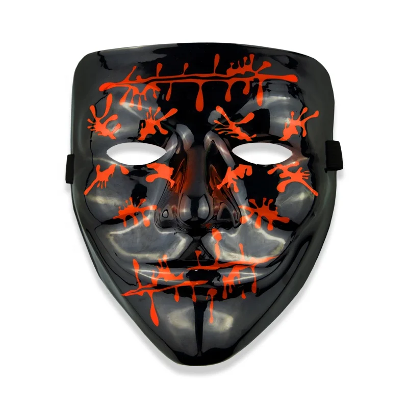 Halloween Led Light Up Carnival Flashing Luminous Cool Party Mask