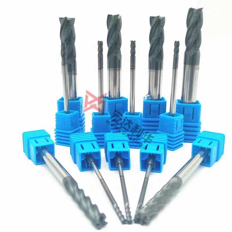 CNC lathe tool Carbide Coated Rough End Mill spiral Router Bit For Wood PCB Drilling Use diamond coating drill Sets