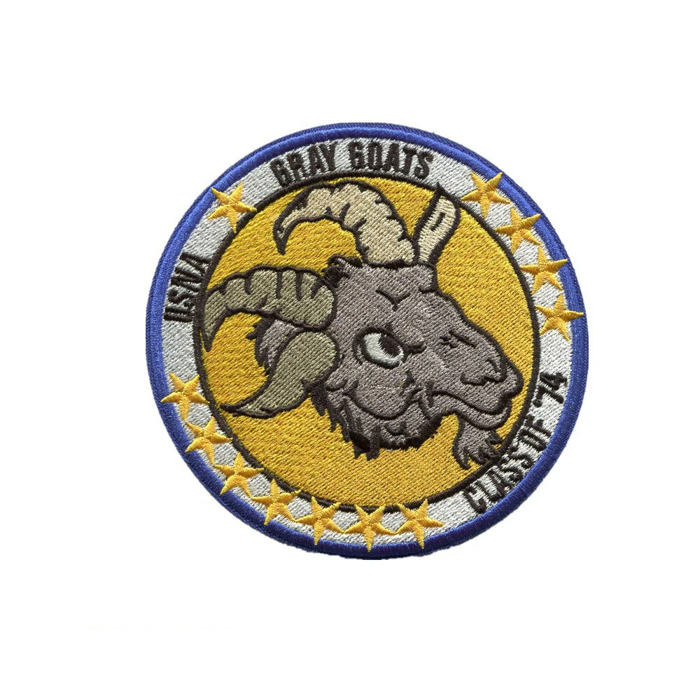 Stocked large sewing Embroidered badge custom design logo nylon army military embroidery applique patches for jeans clothing