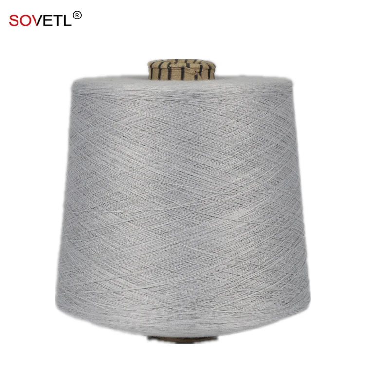Stainless Steel Conductive Yarn Anti Static Custom Color ESD Staple Fiber Stainless Steel Conductive Yarn for Fabric Garment