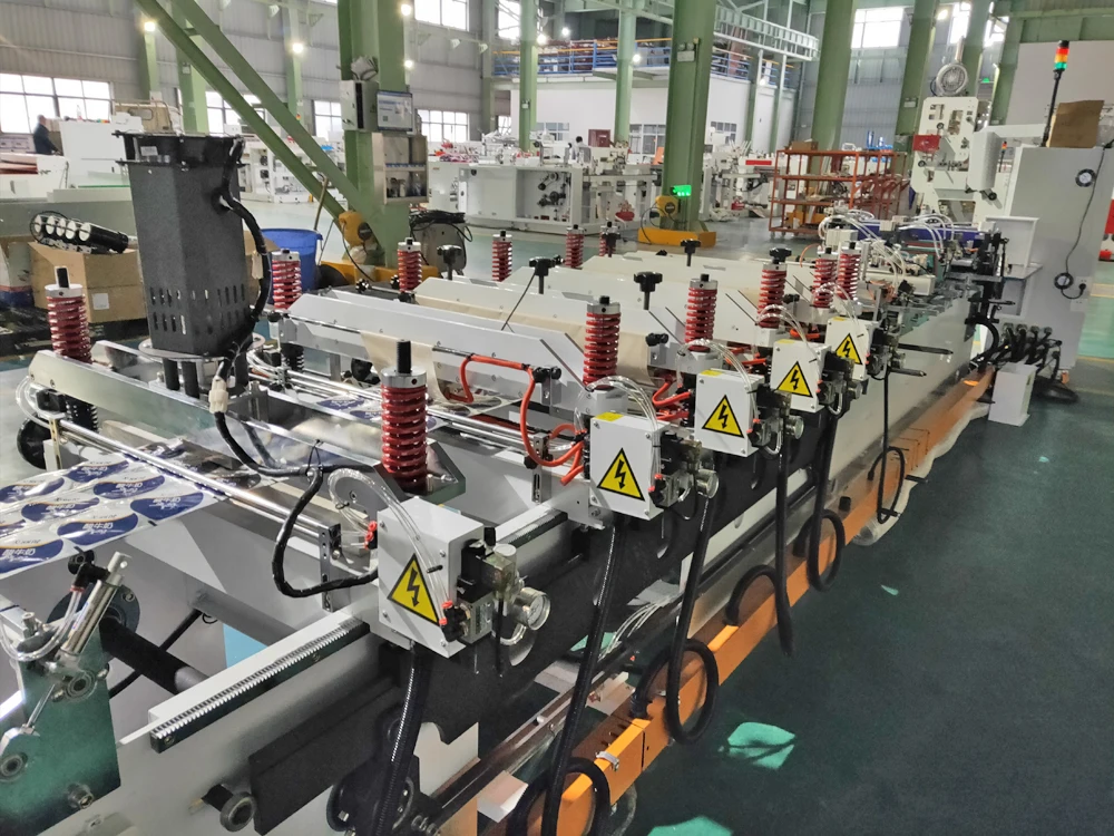 
Multi functional plastic three side sealing laminated film doypack pouch bag making machine manufacturer 