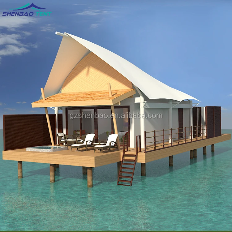 Waterproof beautiful luxury camping outdoor hotel house tent for resort