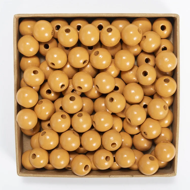 Lotus Beads High Quality Colored Wooden for Wholesale  Wood Loose Painted Eco Material DIY for string bead