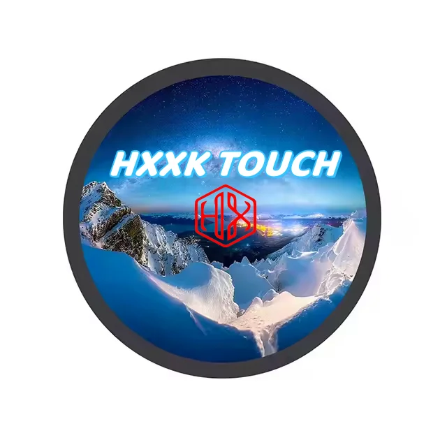 HXXK сенсорный 2024 горячая Распродажа 23 6 дюймов круглый IPS ЖК-дисплей Панель оптом цифровые вывески и ЖК-экран