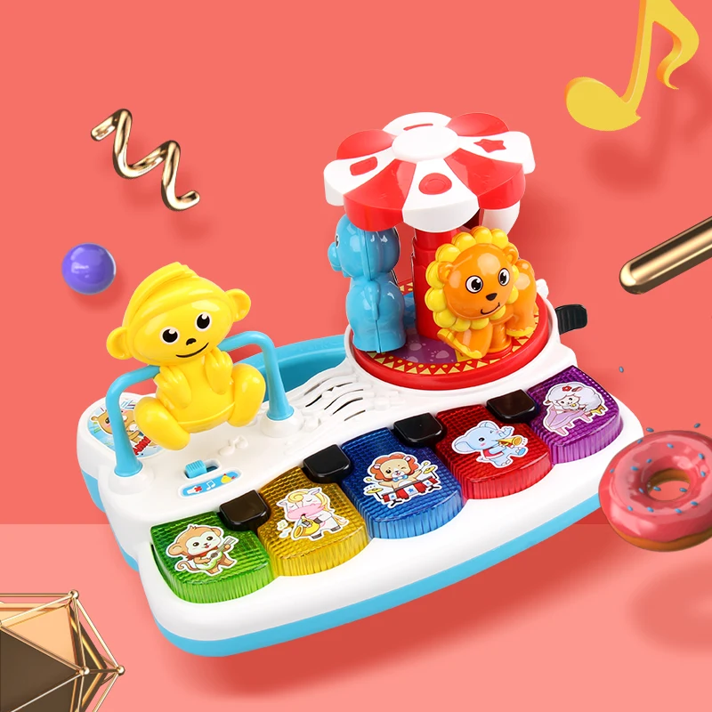 FiveStar Piano Toy Light Up Music Baby Toys for Early Learning Educational Keyboard Infant Gift for Boys Girls Kids