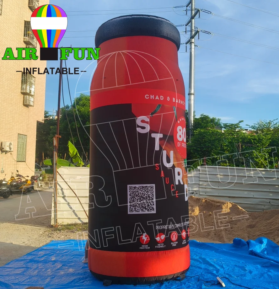 AIRFUN Advertising inflatable bottle balloon, giant inflatable water bottle replicas for sale