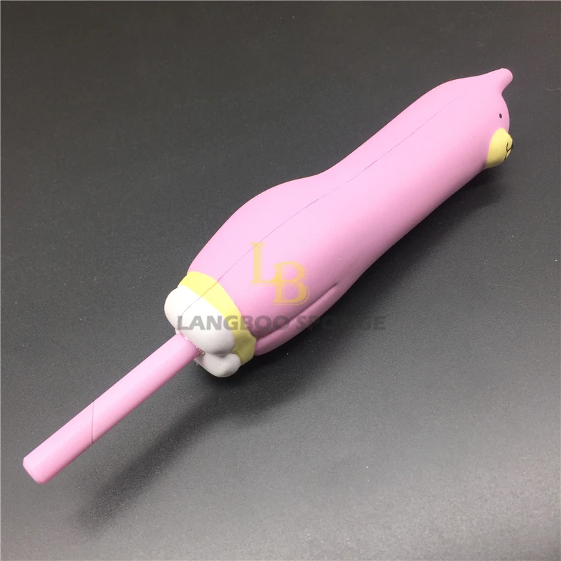 Custom factory wholesale panda dinosaur unicorn animal toy scented pen cover pu soft toys