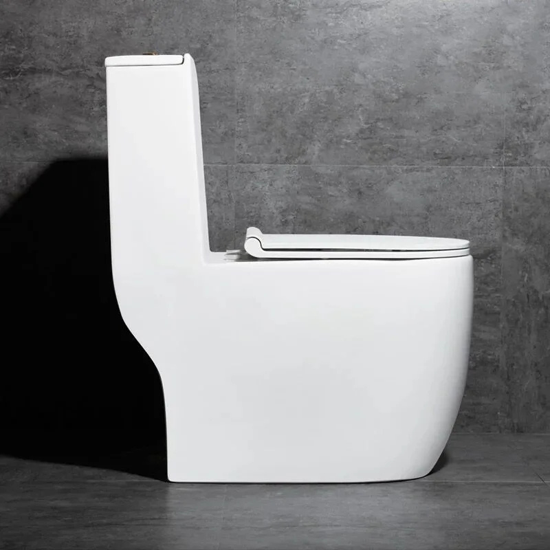 Household Zhijie Glaze Super-Xuan Backwash Siphon Toilet Deodorant Silent Integrated Impulse Large Caliber Toilet