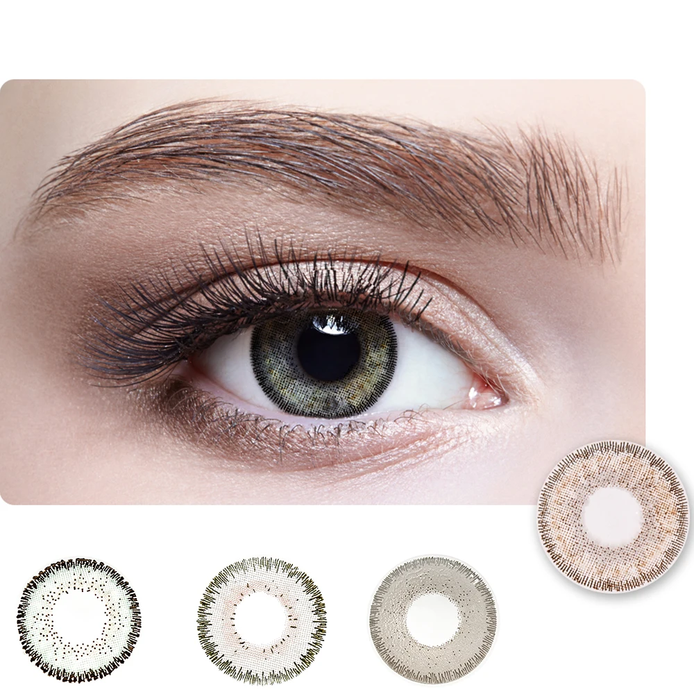Young and delicate girls use the best-selling Korean color fresh contact lenses