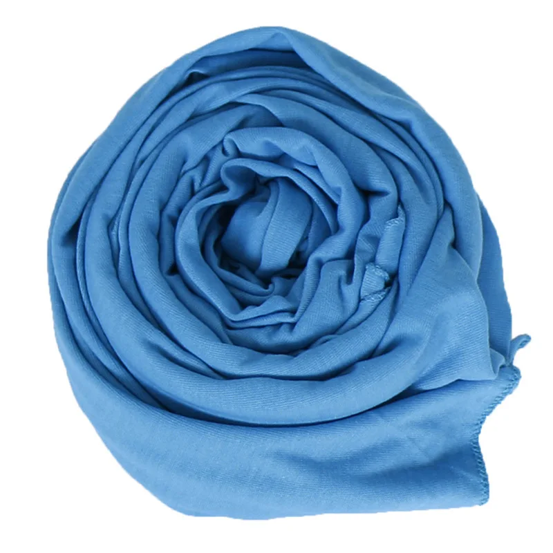 180*80cm Jersey Modal Muslim Shawl Hair Headscarf Women Elastic Breathable Hijab Scarf Scarves Adult Long 1pcs/opp Bag 10pcs