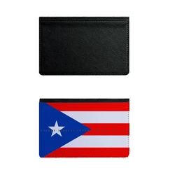 High Quality PU Leather 14.6X9cm Puerto Rico Passport Holder Cover