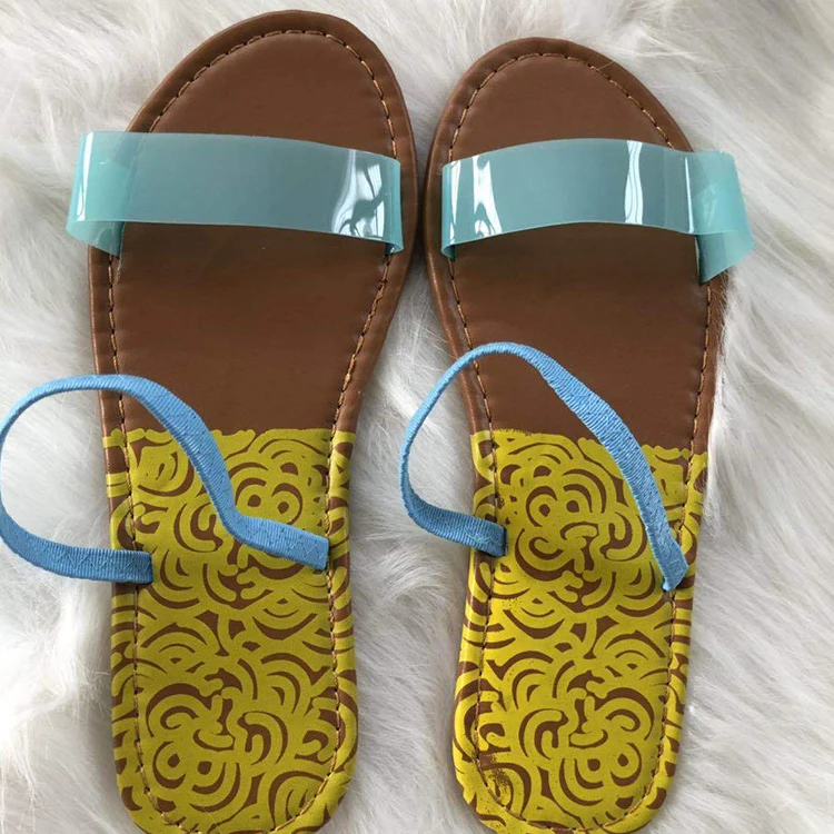 China wholesale new fashion jelly latest women clear sandals  flat sandals colorful  sandals for women