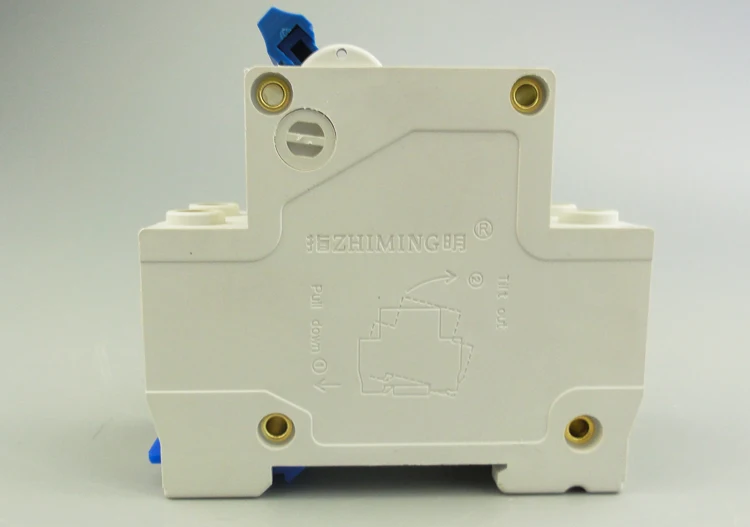 ZHIMING Brand Electrical Leakage Circuit Breaker 1P AC C Curve 20A RCCB/RCD Circuit Protector
