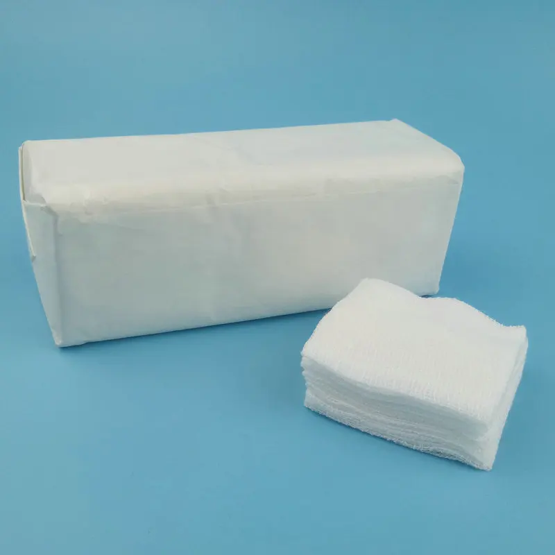 Medical Gauze Cotton Sterile Gauze Pads Non woven Pads Absorbent Sponges for Wound Dressing, Prepping, Scrubbing Cleaning