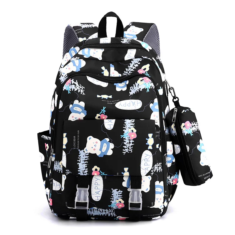 Cartoon Travel Bags Casual Funny School Backpack for Junior High School Student Laptop Backpacks Casual Durable Lightweight Trav