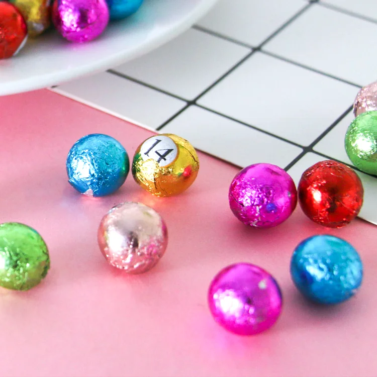 Wholesale gift package chocolate beans crispy coated chocolate balls