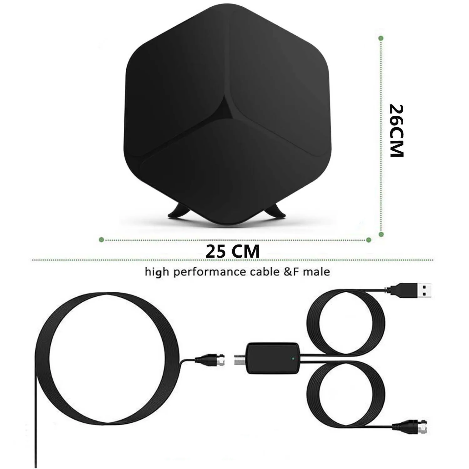 360 Signal Reception Free channels Hdtv Wireless Internet Smart Tv Indoor Signal Amplified 1080P 4K 8K Digital Tv Antenna