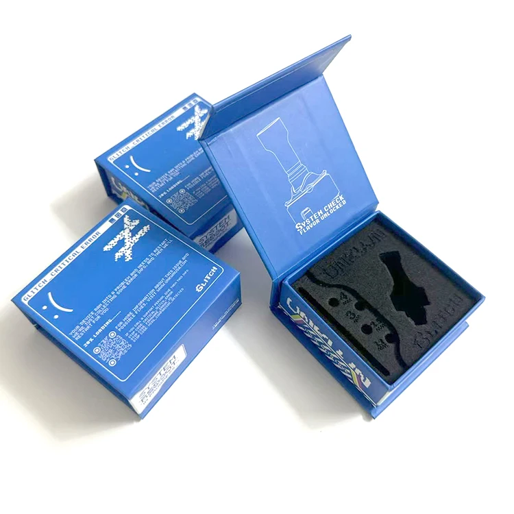 LOW MOQ Customize Nice Printing Small Size Rigid Paper Magnetic Gift Box with EVA Foam Insert