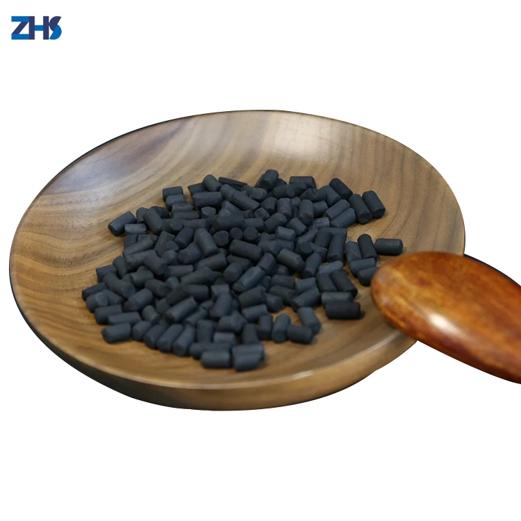Ningxia ZHS anthracite coal 2mm CTC adsorption 30-95% columnar activated carbon cylindrical pellet