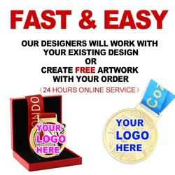 Design Your Own Custom Medal Zinc Alloy 3D Metal 5K Marathon Taekwondo Race Finisher Award Medals Sport With Ribbon