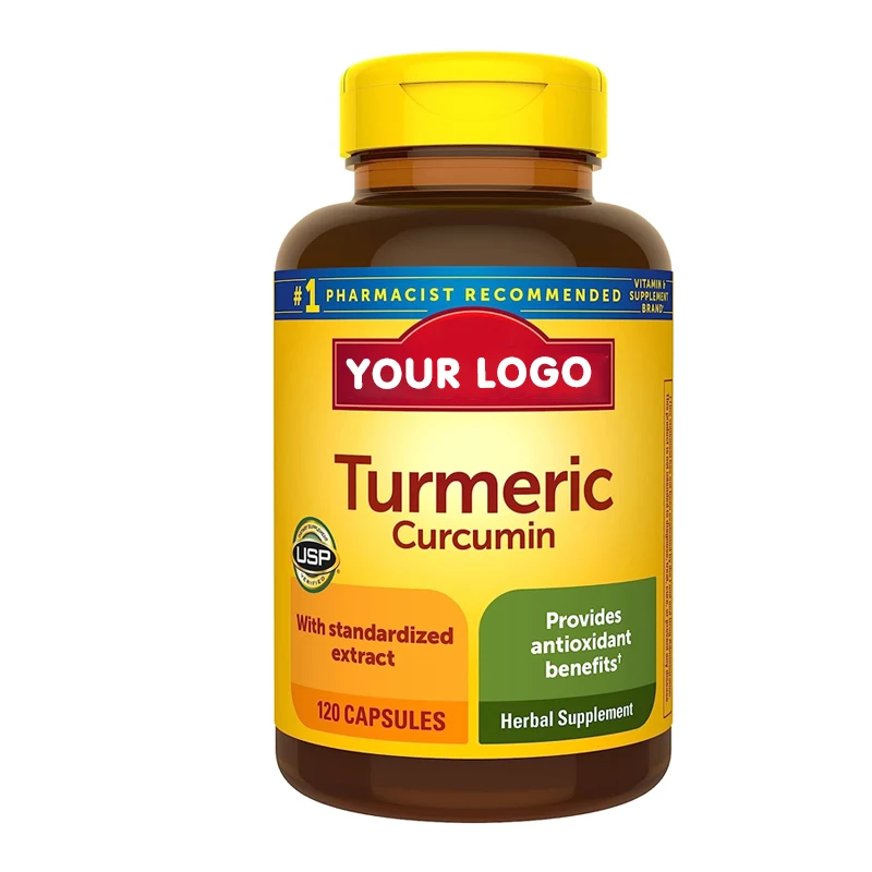 Turmeric Curcumin Herbal Supplement Capsules Provides antioxidant benefits for the body Plant Extract Supplements