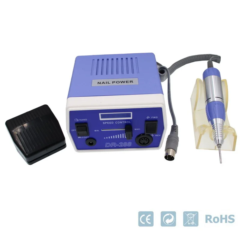 Hot sell high power professional 35w 35000 rpm master electric nail drill dr 288