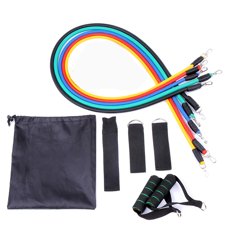 
Custom Logo Pull Rope Suit Elastic Band Natural Latex Resistance Bands Hanging Resistance Multifunctional Fitness 11 Piece Set 